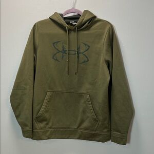Under Armour Hoodie (Green, Fish Hook Logo)